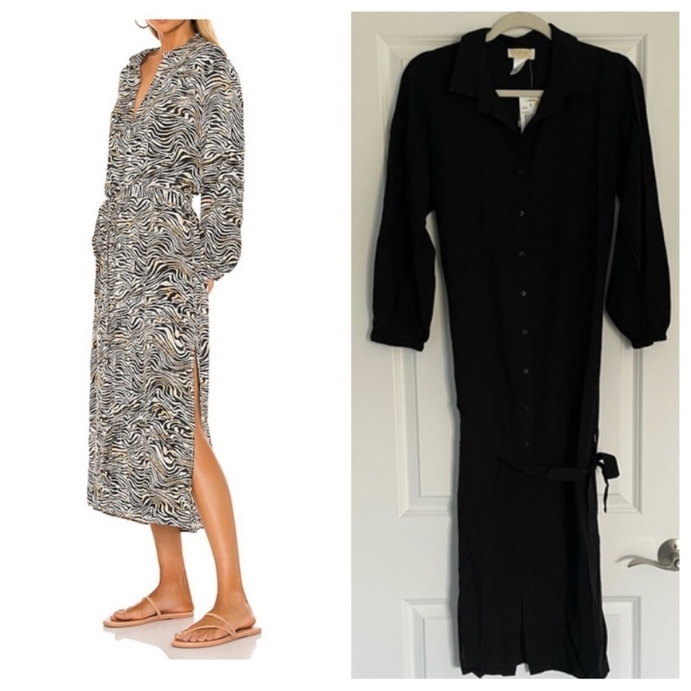 New! L*space Avalon solid black maxi Dress coverup nwt 18320